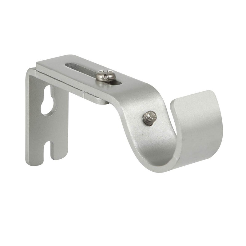 Anndason Heavy Duty Adjustable Curtain Rod Brackets Rod Holders for 1 Inch Rod, Silver Color, (Set of 6) - Image 2
